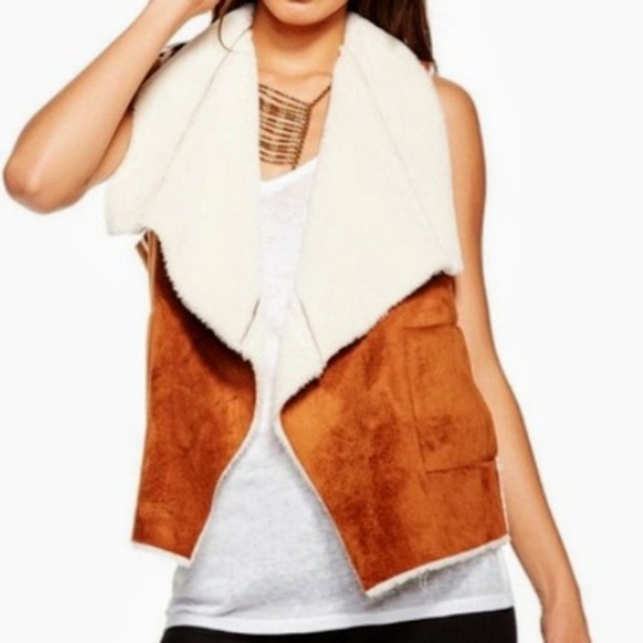 Chaser Jackets & Blazers - Chaser | Faux Suede Shearling Vest
